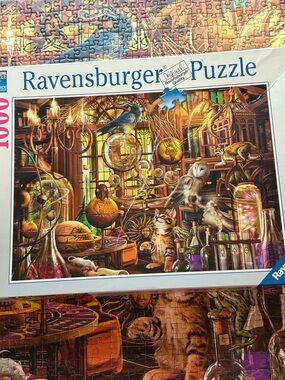 Ravensburger Puzzle - Blue and Gold Alchemy Lab Illustration